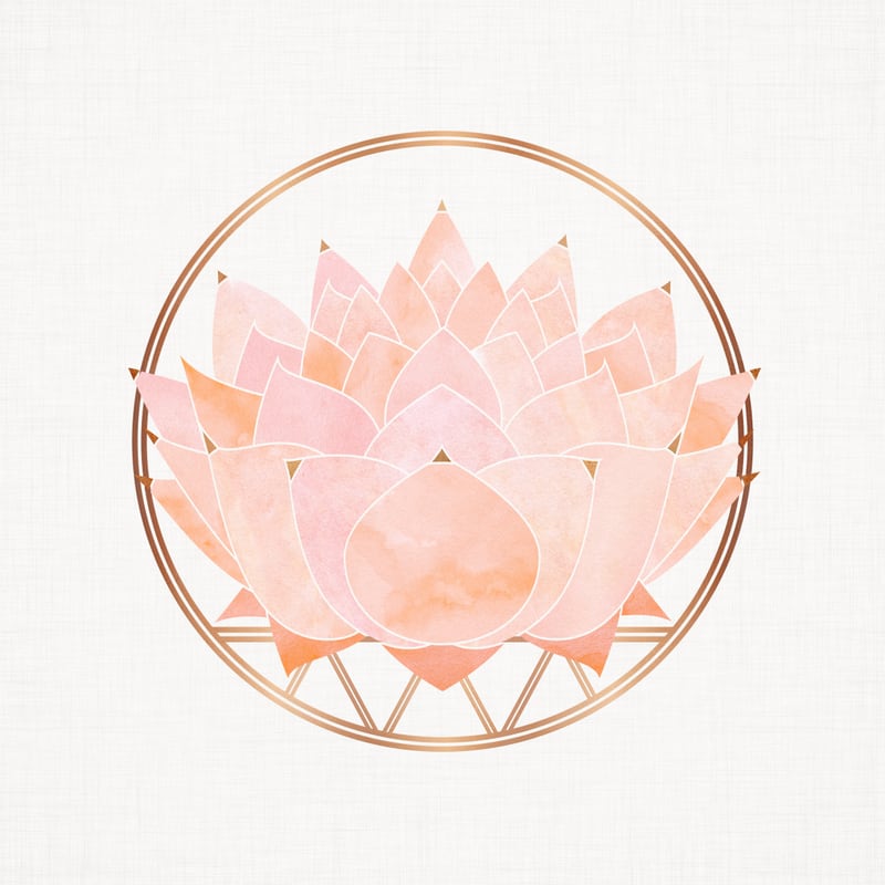 Peach Succulent  Blossom by Modern Tropical