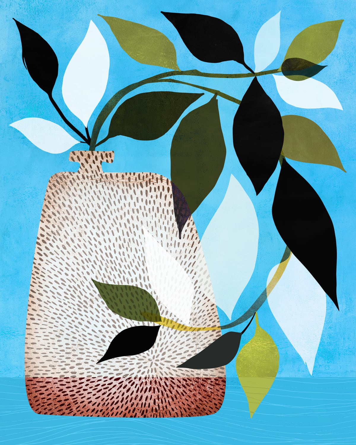 Tropical Ivy + Blue Sky by Modern Tropical