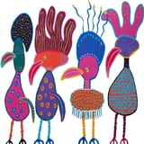 Funny Hats (white) by Helen Joynson thumbnail