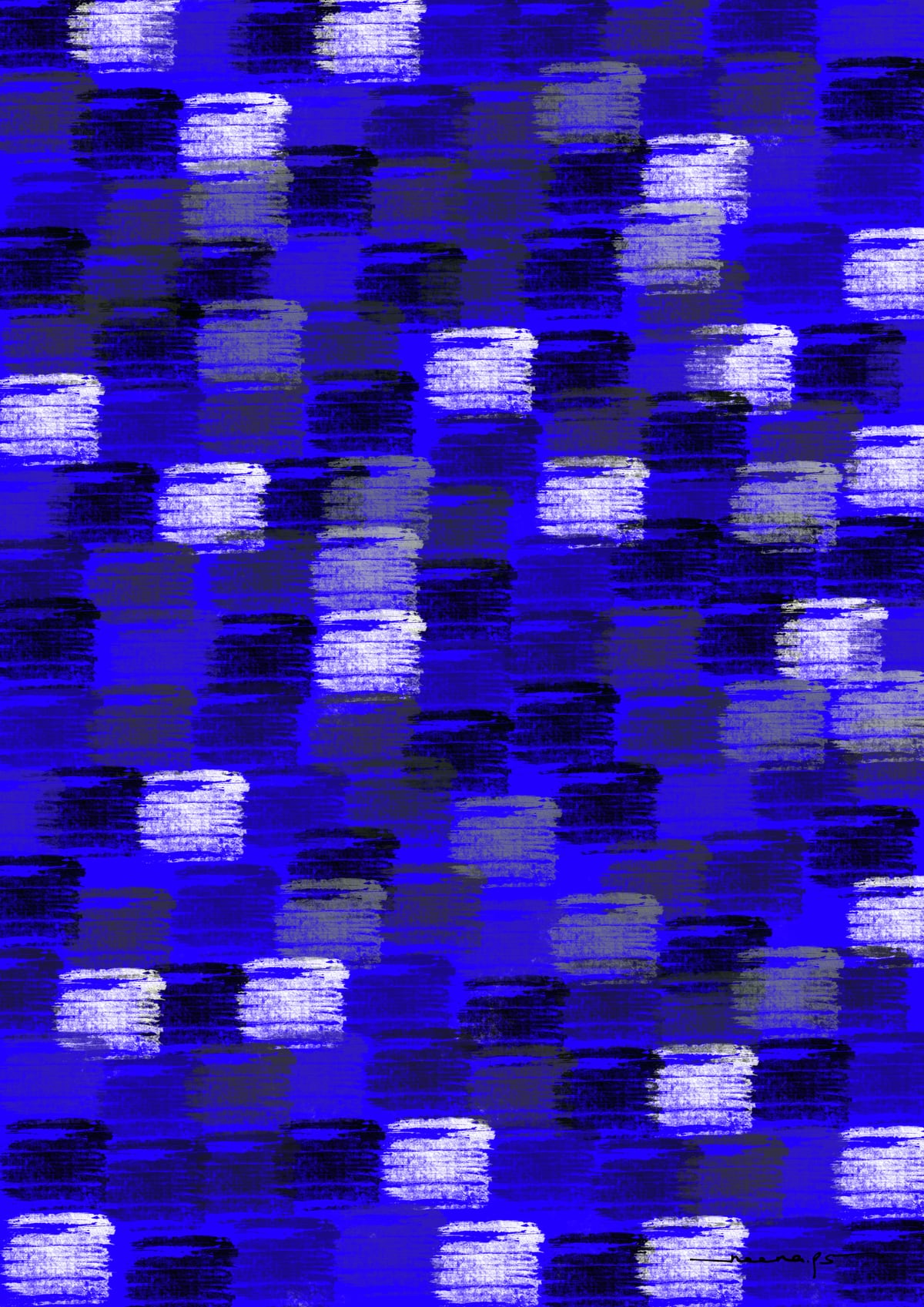 Blue Rush by Digital Canvas