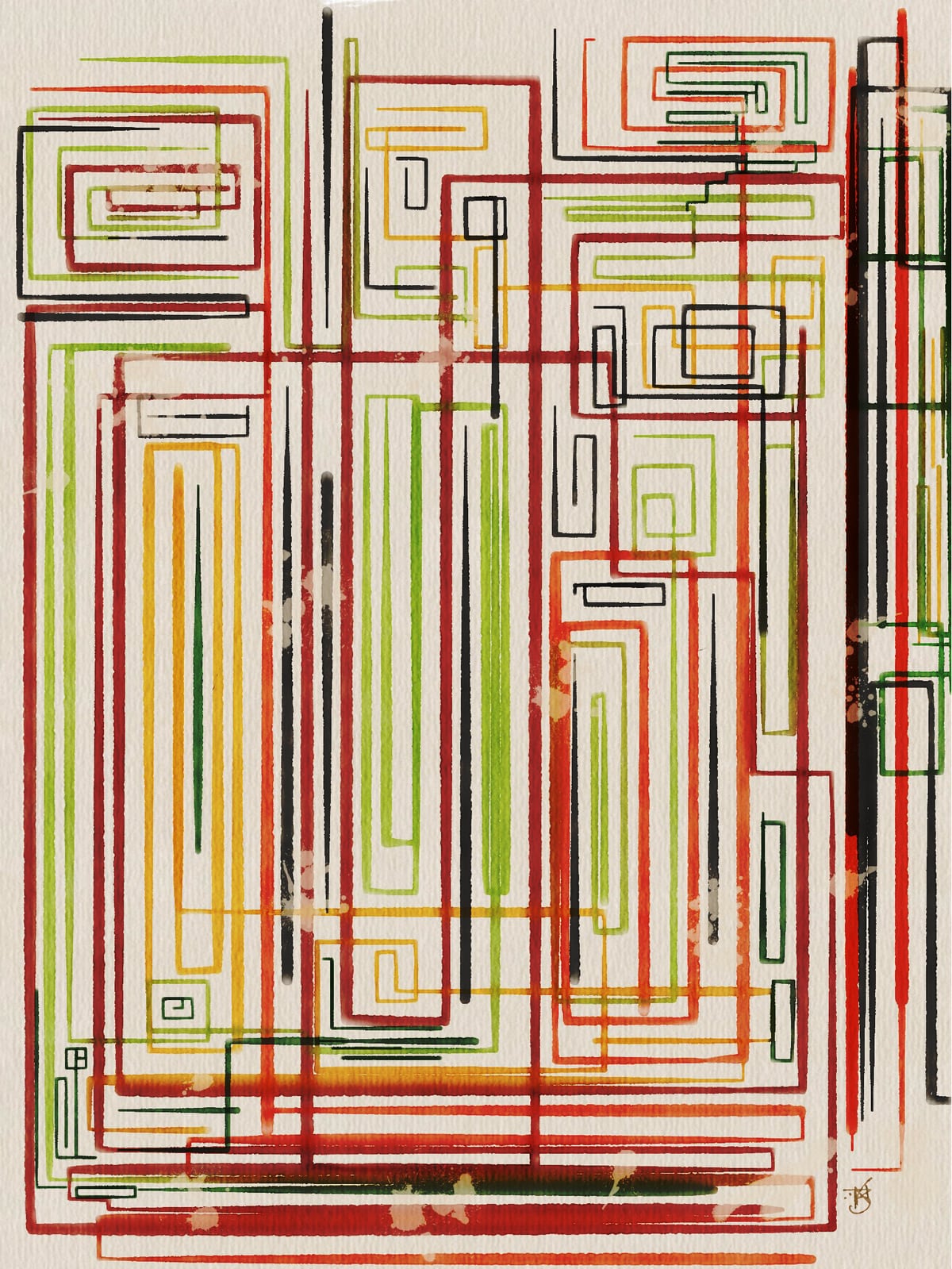 Stuck In Lines by Digital Canvas