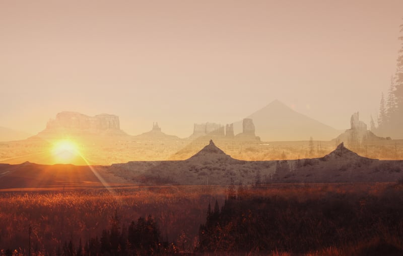 Western America Landscape by Tamsin Raslan
