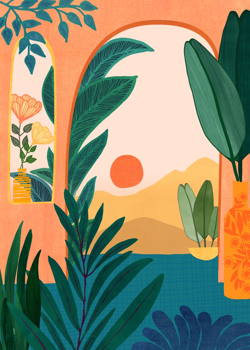 Desert Oasis by Modern Tropical