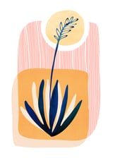 Painted Agave With Sun by Modern Tropical thumbnail