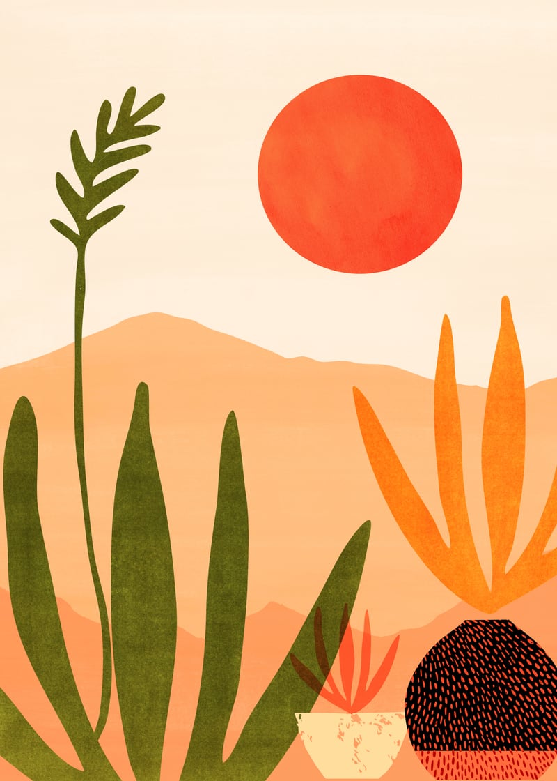 Desert Morning by Modern Tropical
