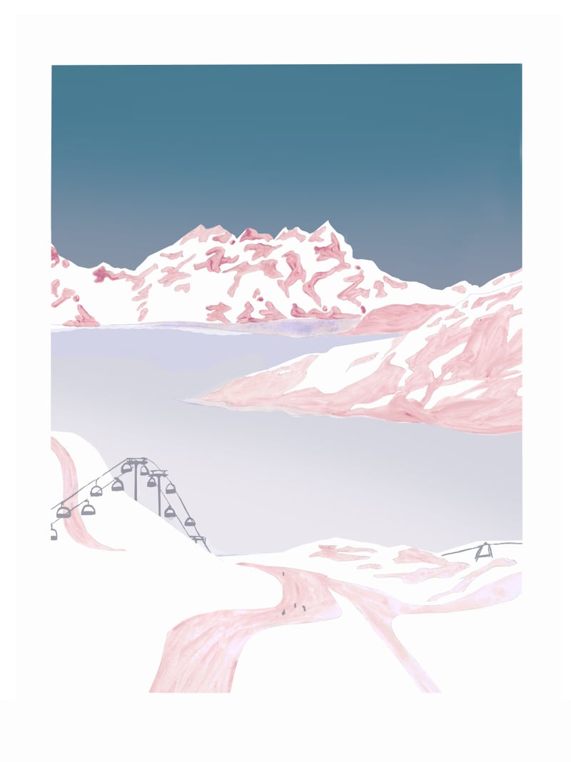 Mountain Love Slopes by Mantika Studio