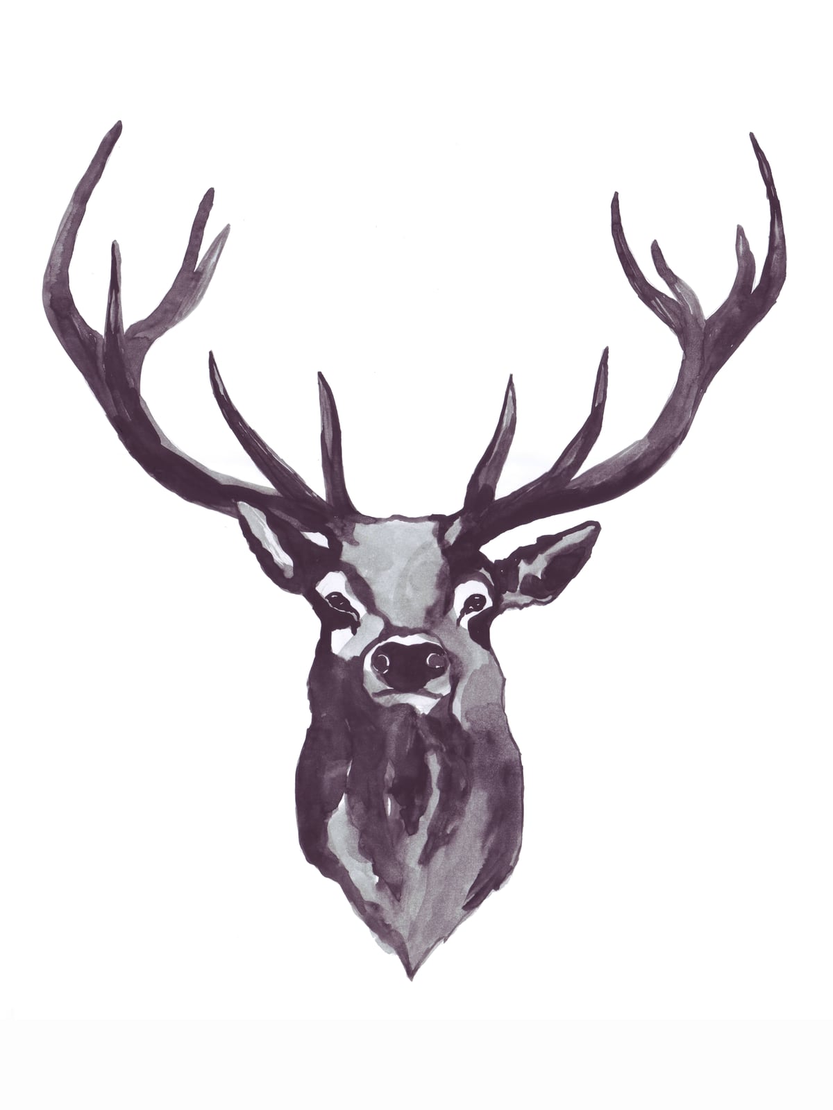 Mountain Love Stag by Mantika Studio