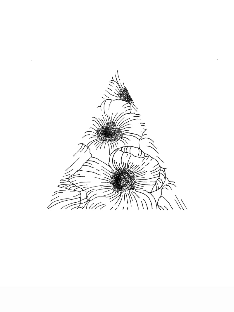 Salt&Surf Flower Triangle by Mantika Studio