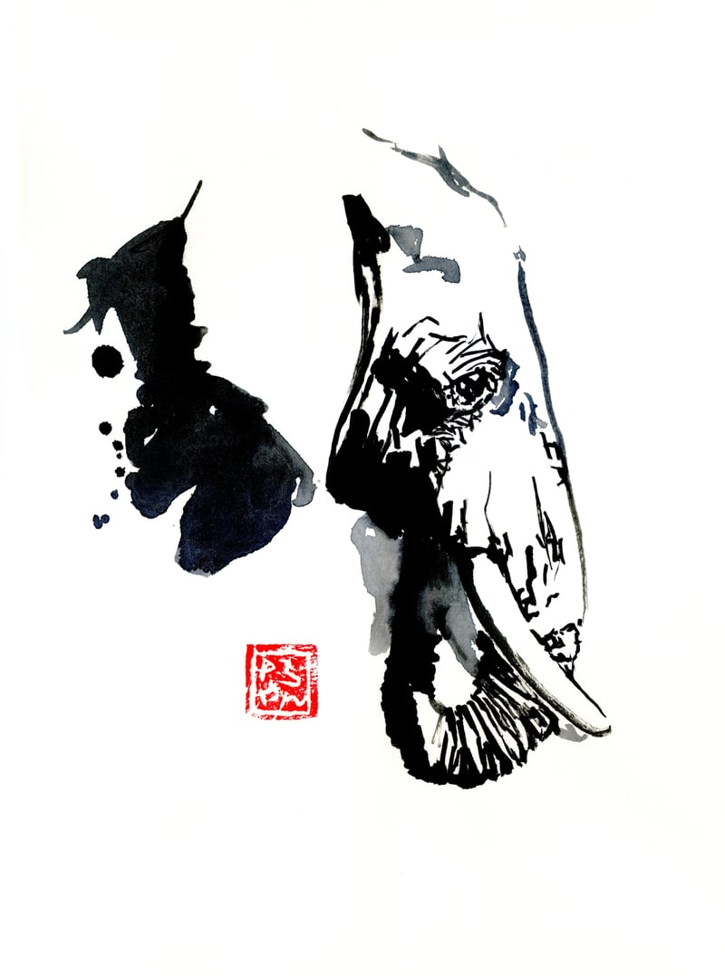 Profile Elephant by pechane