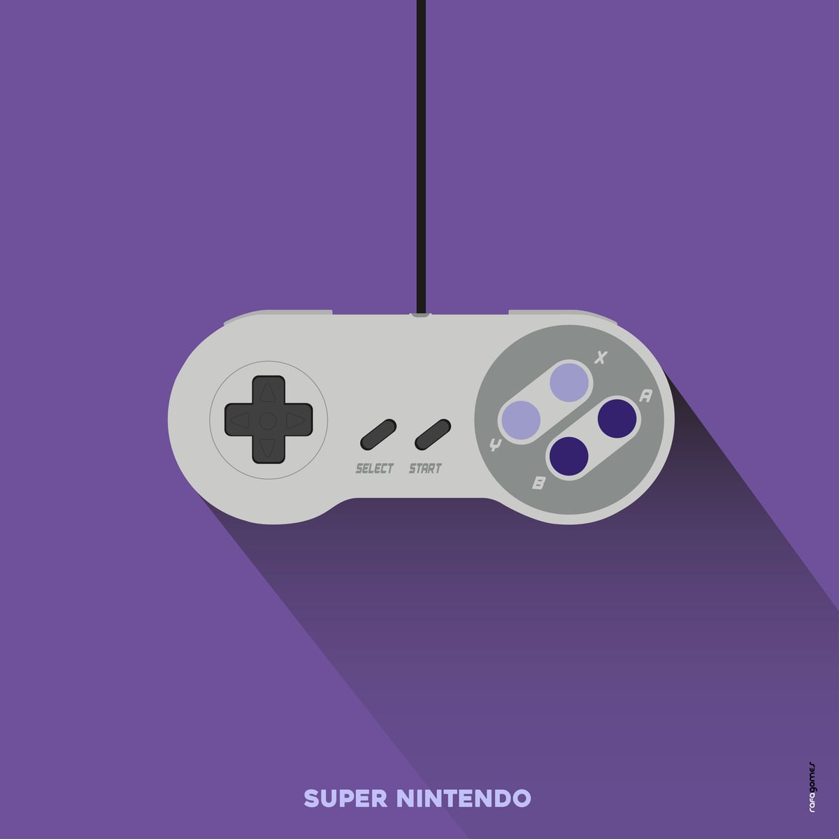 Joystick Videogames Super Nintendo by Rafa Gomes
