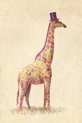 Fashionable Giraffe by Terry Fan thumbnail