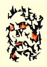 Woman in Red by The Artfactory thumbnail
