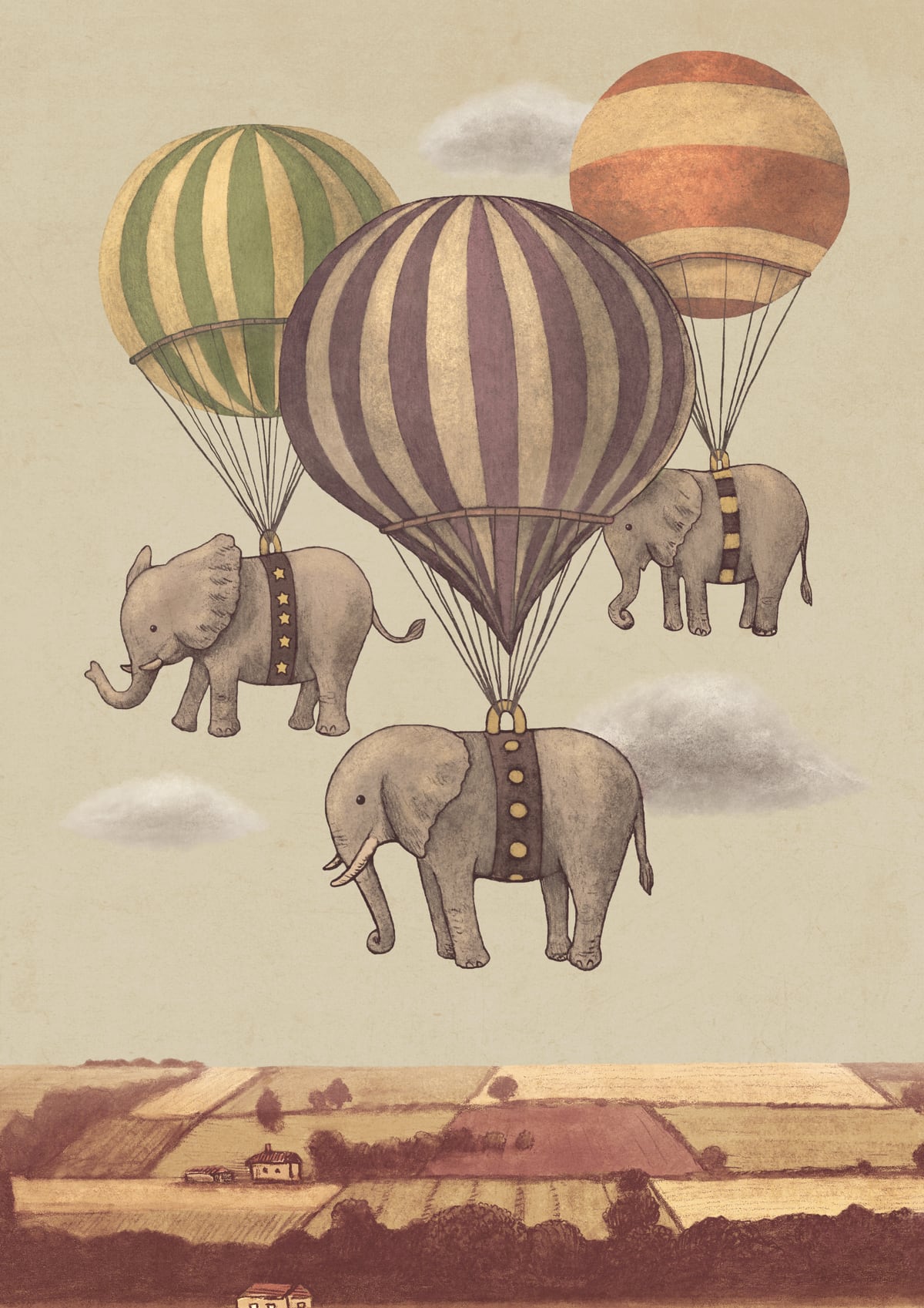 Flight Of The Elephants by Terry Fan