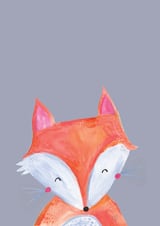 Woodland Fox On Grey by lauradidthis thumbnail