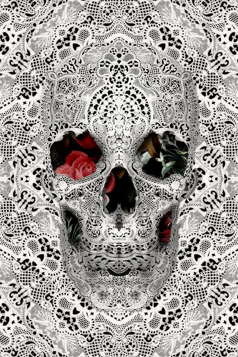 Lace Skull Light by Ali Gulec