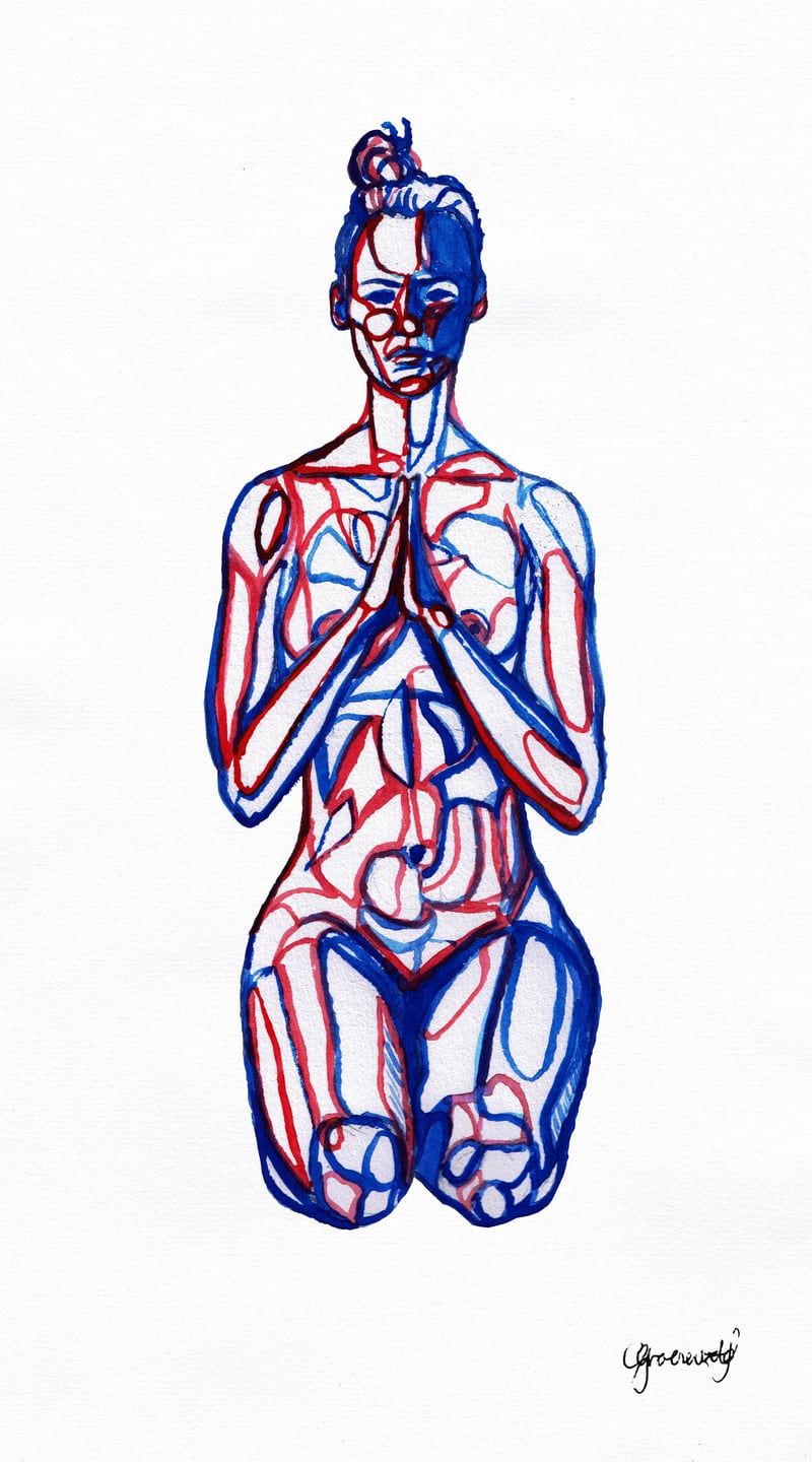 Vajrasana by Celeste Groenewald