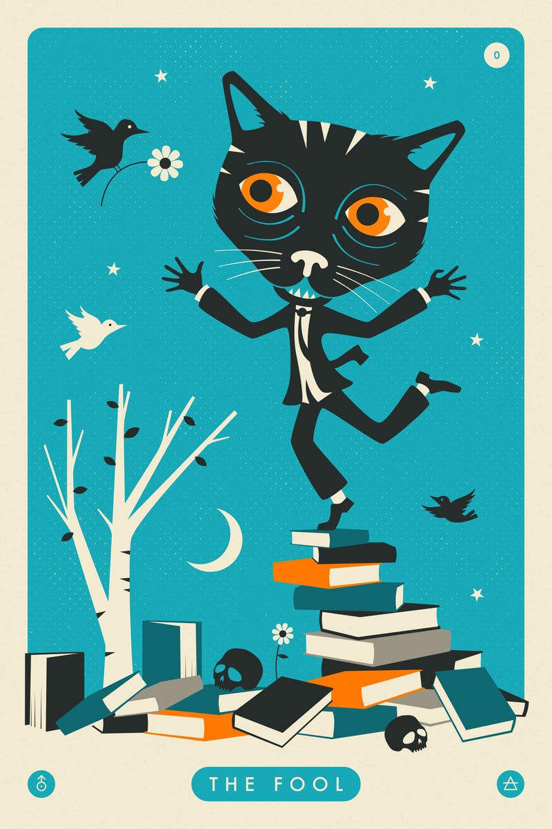 TAROT CARD CAT: THE FOOL by Jazzberry Blue