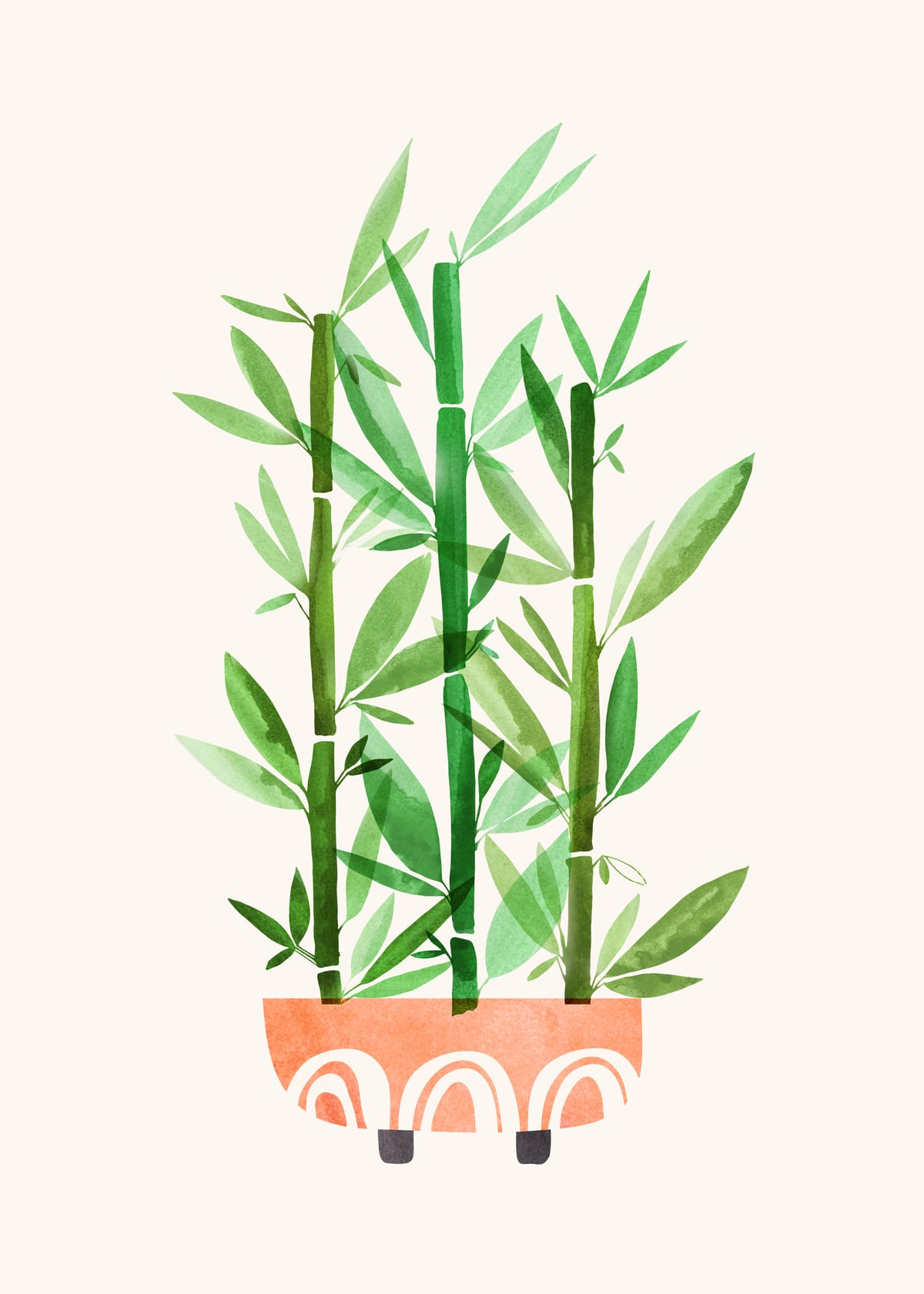 Happy Bamboo Houseplant by Modern Tropical