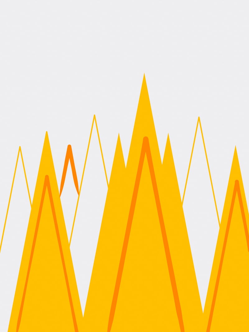 Yellow mountains  by Proper Job Studio