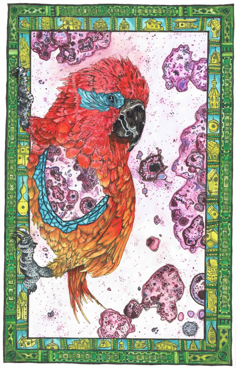 Parrot Fever by PeerReviewedPaintings