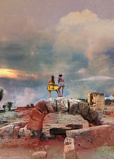Voyageuses contemplant le crépuscule  by Ckhaïros thumbnail