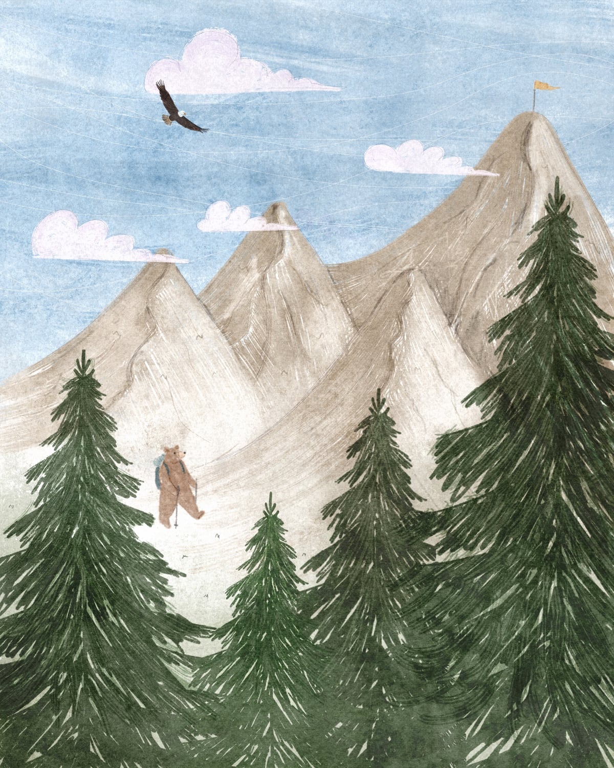 Climbing the Mountains  by Indico Designs