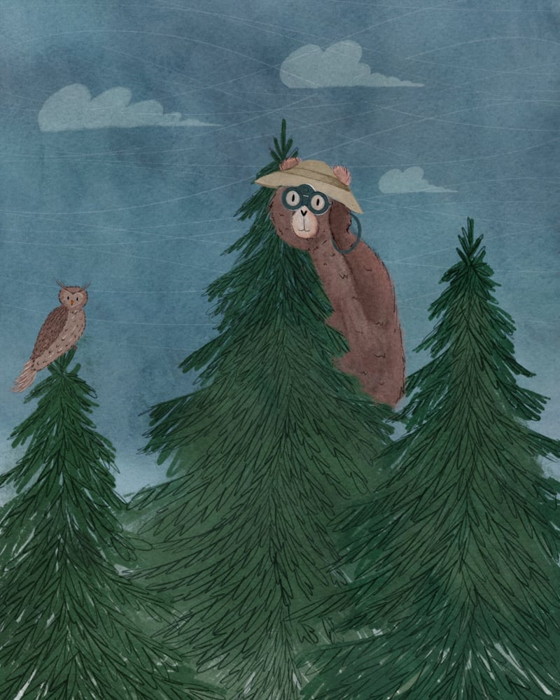 Up in the trees by Indico Designs
