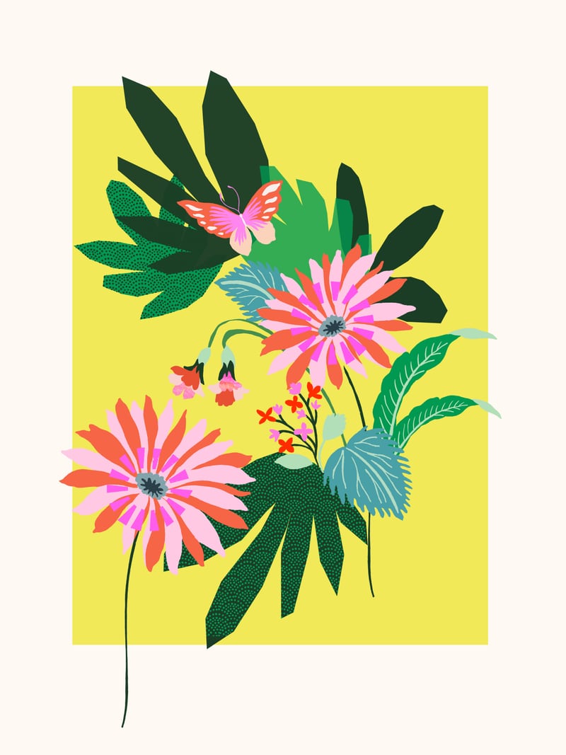 Modern flower by Leanne Collier