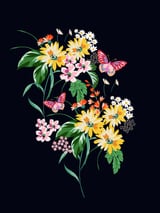 Daisy and butterfly by Leanne Collier thumbnail