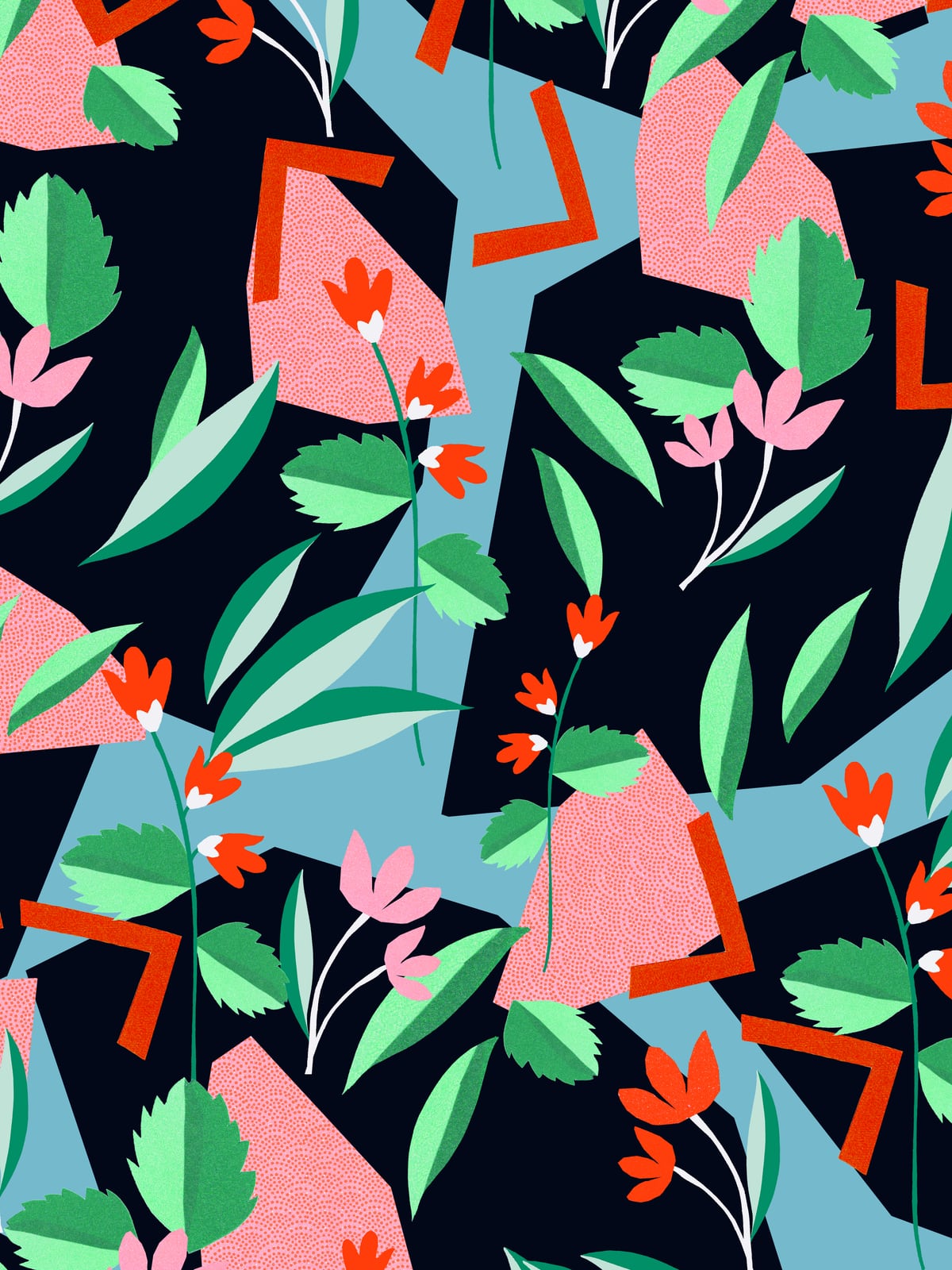 geometric flower by Leanne Collier