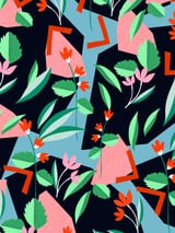 geometric flower by Leanne Collier thumbnail
