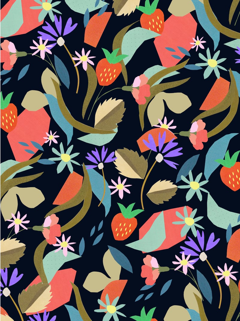 strawberry flower by Leanne Collier