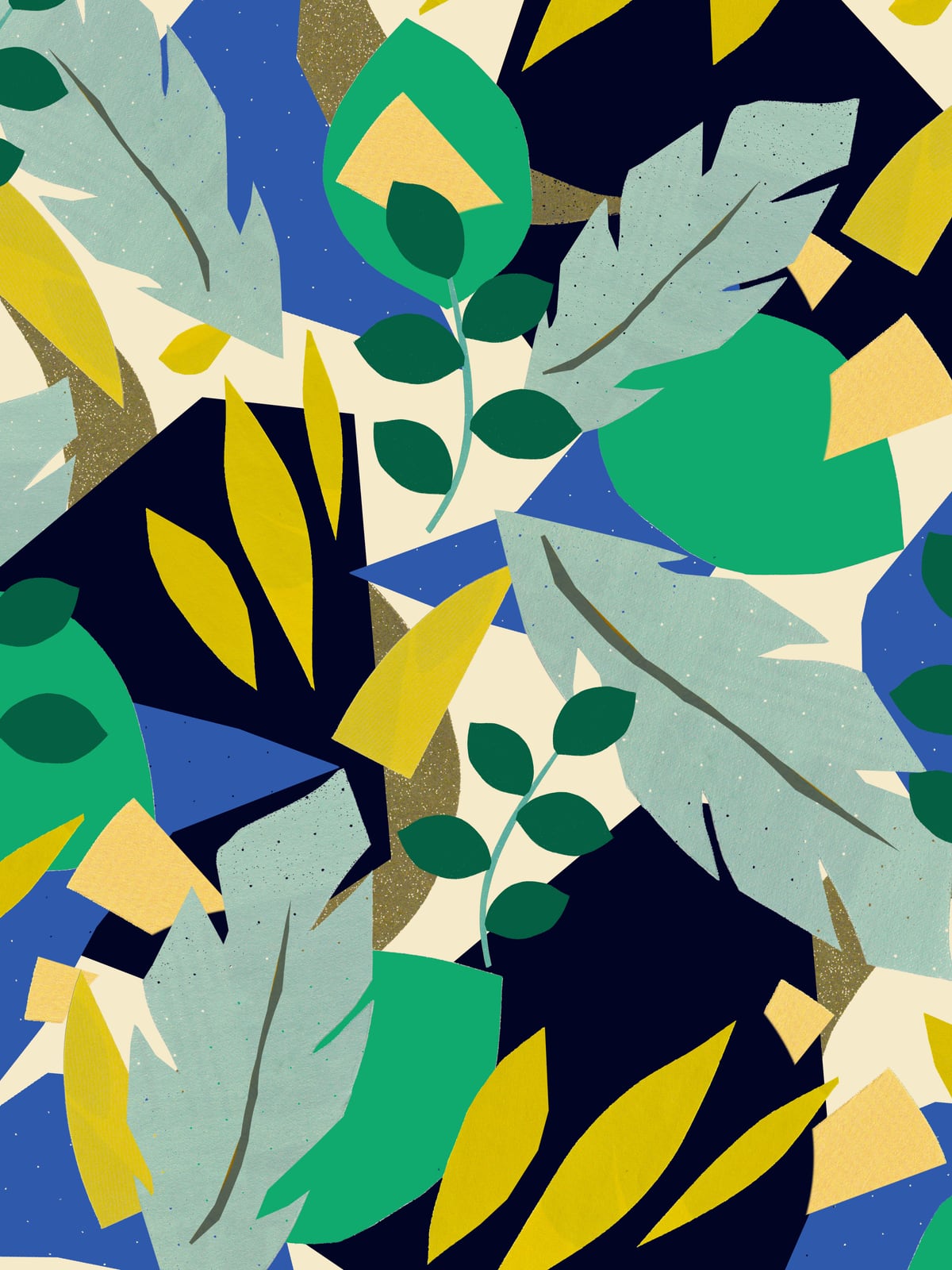 Abstract Leaves by Leanne Collier