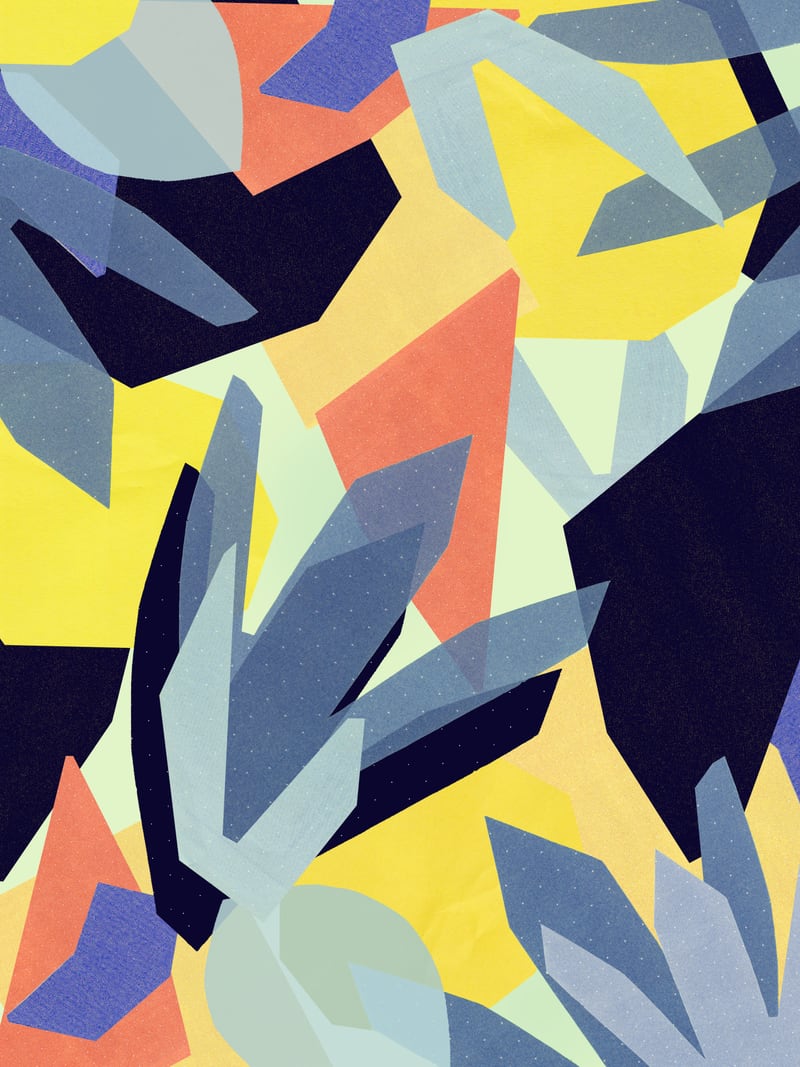 Geometric abstract by Leanne Collier