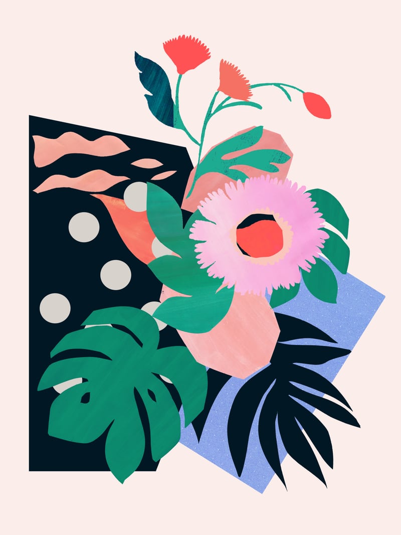 Pink flower by Leanne Collier