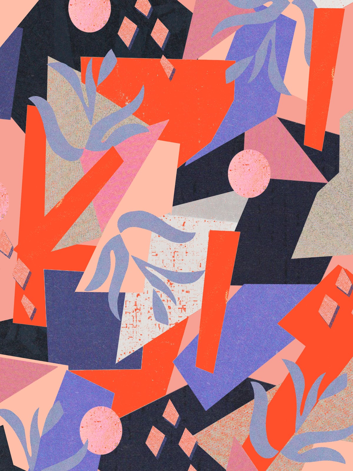 Sunset abstract by Leanne Collier