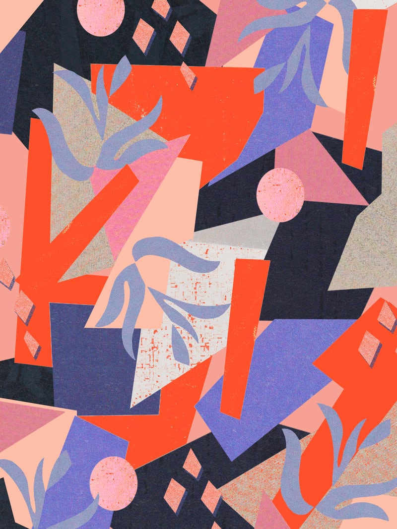 Sunset abstract by Leanne Collier