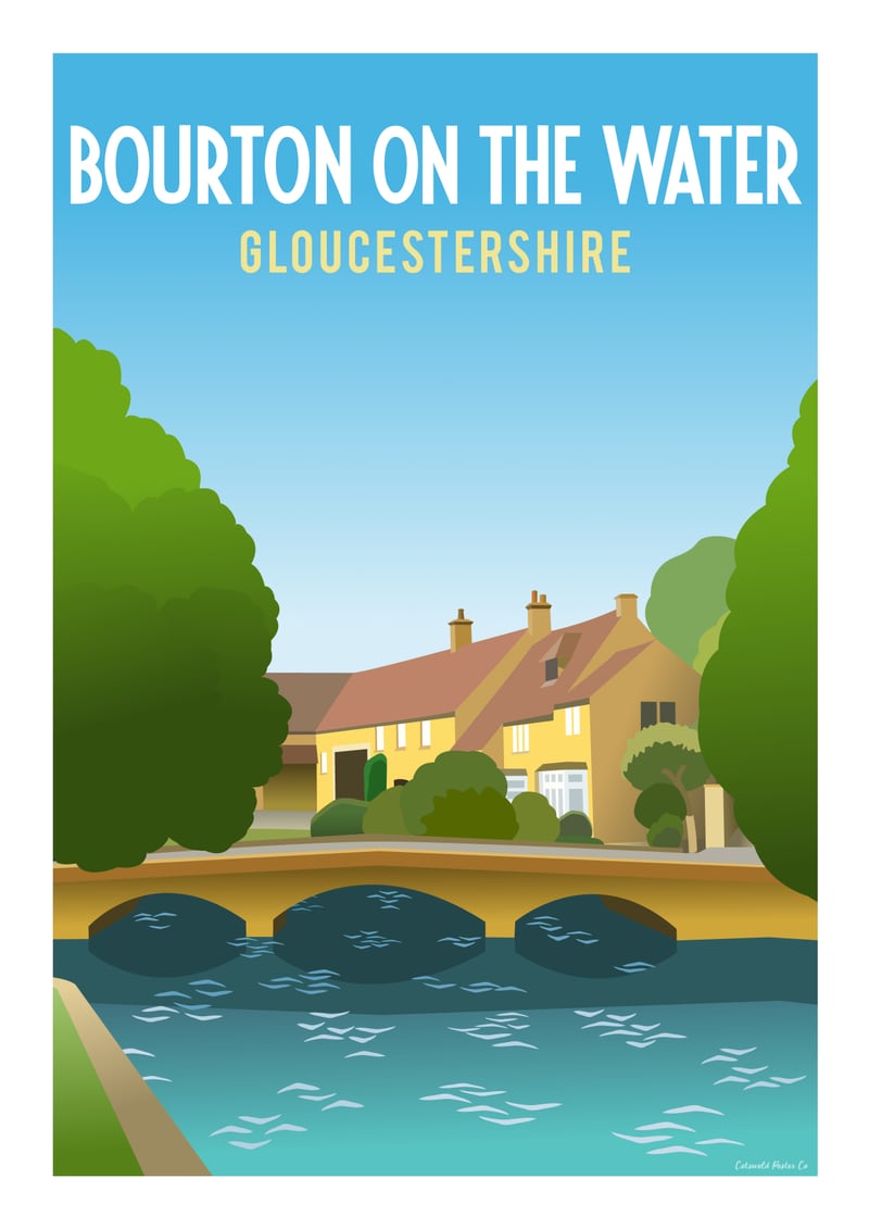 Bourton On The Water by Cotswold Poster Co	