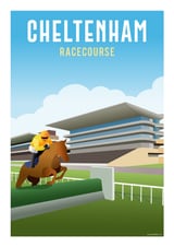 Cheltenham Racecourse by Cotswold Poster Co	 thumbnail