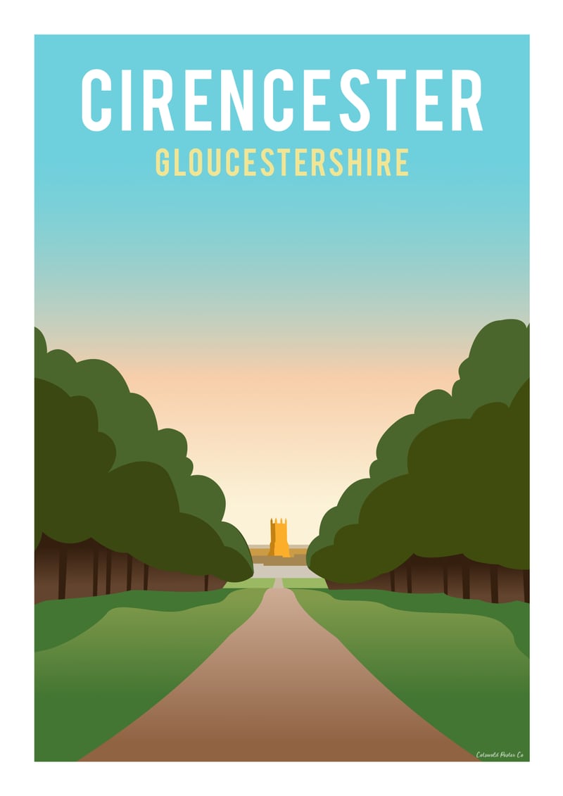 Cirencester Park by Cotswold Poster Co	