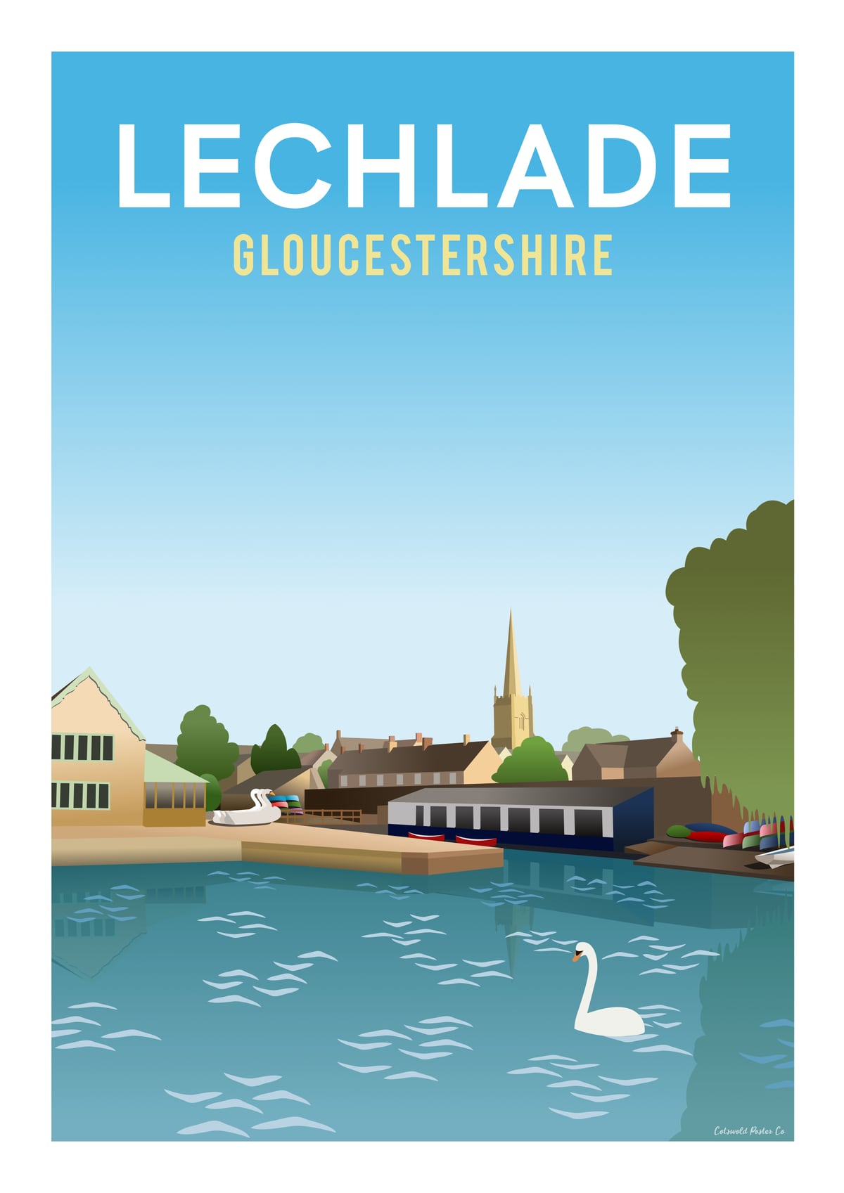 Lechlade by Cotswold Poster Co	