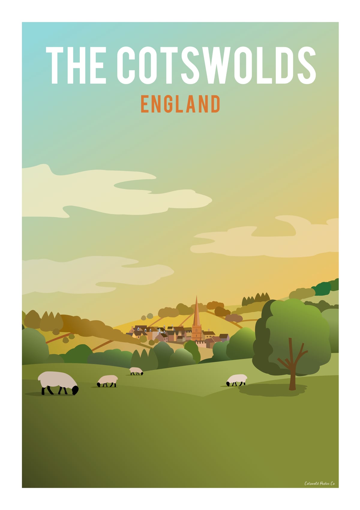 The Cotswolds by Cotswold Poster Co	