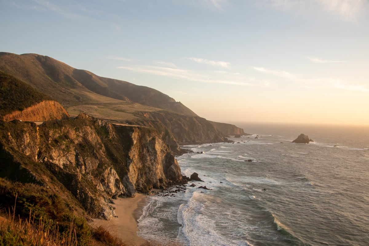 Big Sur Coastline Sunset by Khalogram Creative