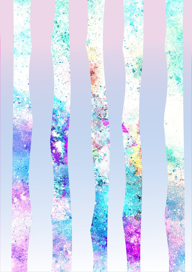 Watercolor Trees by Denise Dundon