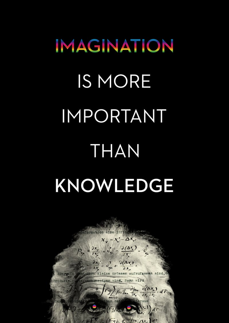 IMAGINATION BY ALBERT EINSTEIN by Monica Amorim