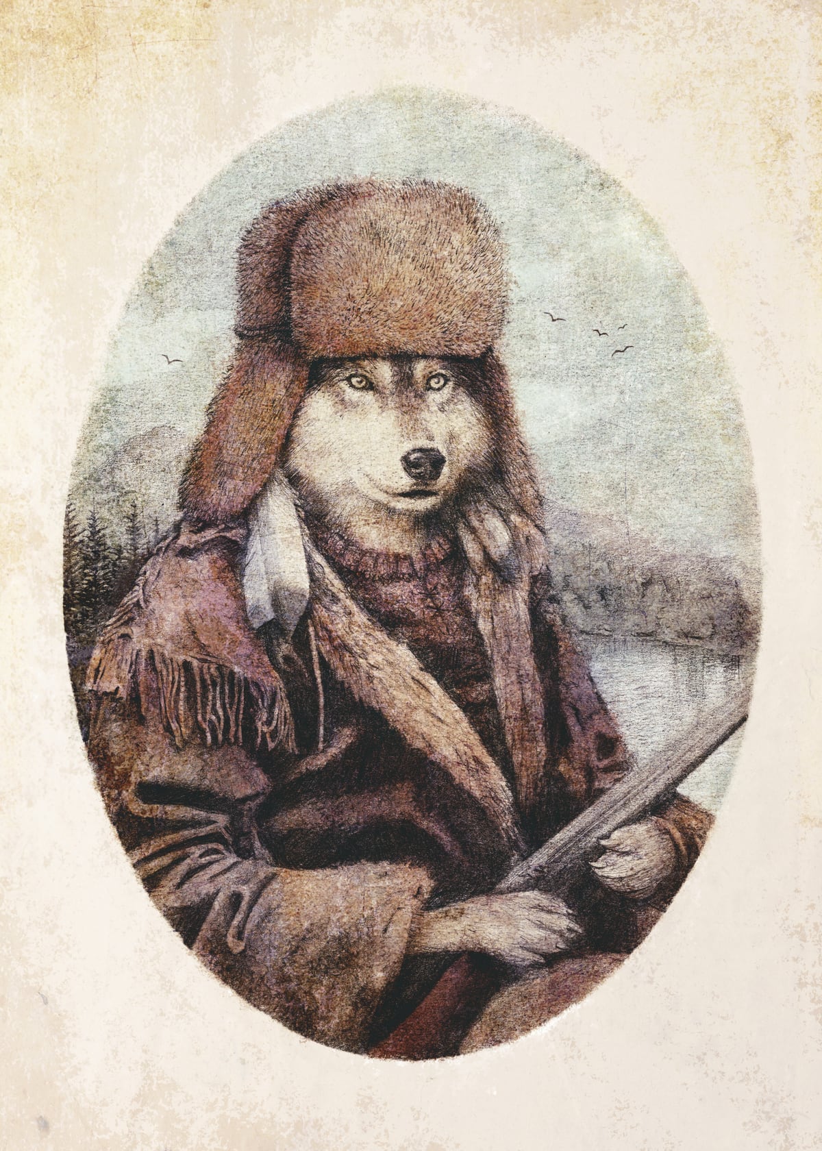 Mountain Wolf by Mike Koubou