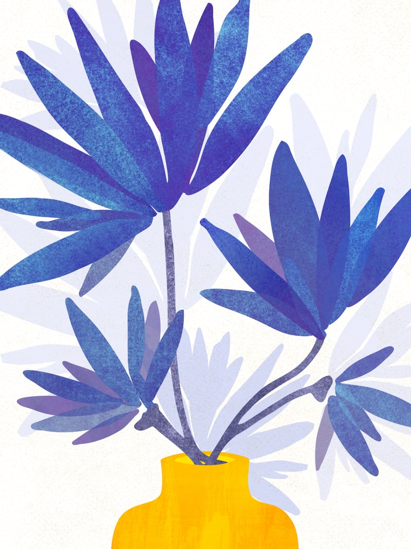 Indigo Blooms by Modern Tropical