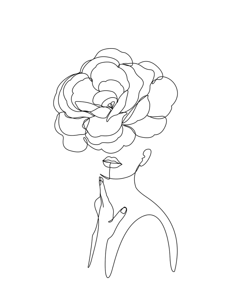 female flower line-a by Doriscici