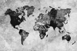 black and white world map by JBJart thumbnail