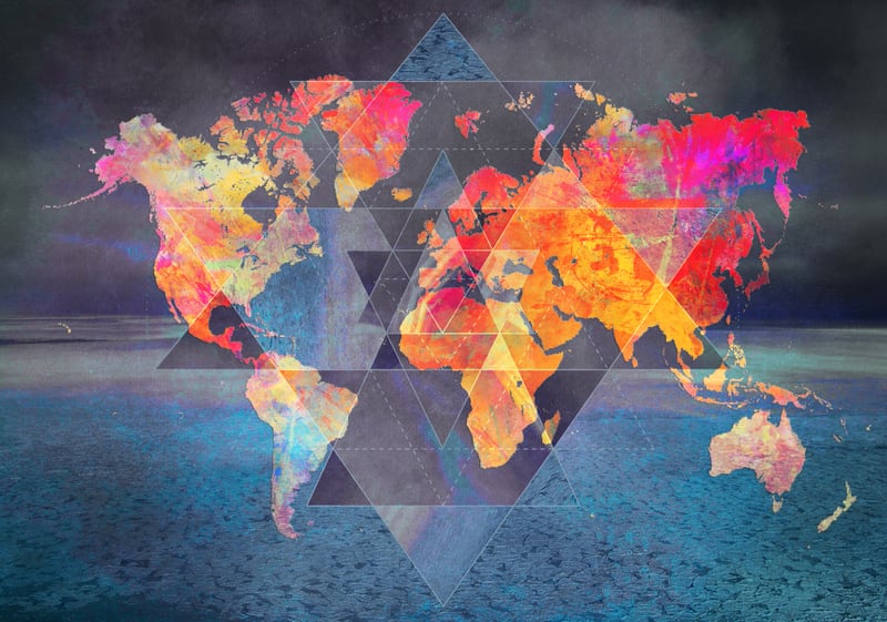 World Map triangle by JBJart